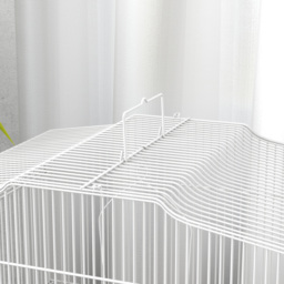PawHut Large Metal Bird Cage with Perches, Food Bowls, Swing, for Budgies, Parakeets, Blue - thumbnail 9