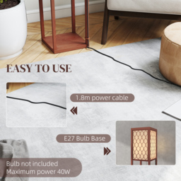 HOMCOM Three-Shelf Standing Lamp - Brown/White - thumbnail 7