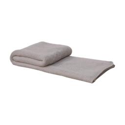 Hand-Knitted Double Knit Throw with Soft Breathable Natural Cotton, Knitted Blanket with Secure Packaging, 15L x 26W x 15H cm, Grey - Aosom UK - thumbnail 8