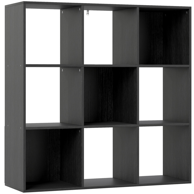 HOMCOM Nine-Cube Storage Shelf - Black - image 1