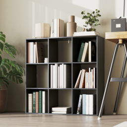 HOMCOM Nine-Cube Storage Shelf - Black - thumbnail 9