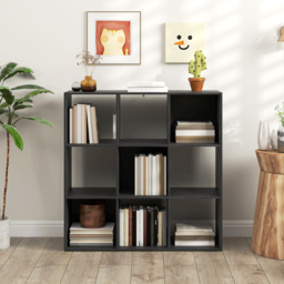 HOMCOM Nine-Cube Storage Shelf - Black - thumbnail 8