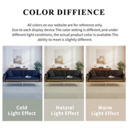 Two-Seater Convertible Sofa Bed with  Adjustable Backrest, Space-Saving Sleeper Sofa with High-Density Foam, 174L x 76W x 71.5H cm, Black - Aosom UK - thumbnail 8