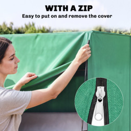 Outsunny 220 x 125cm Three-Seater Swing Chair Protective Cover - Green - thumbnail 7