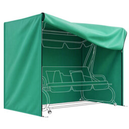 Outsunny 220 x 125cm Three-Seater Swing Chair Protective Cover - Green - thumbnail 1