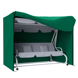 Outsunny 220 x 125cm Three-Seater Swing Chair Protective Cover - Green - thumbnail 1
