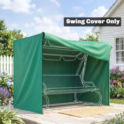 Outsunny 220 x 125cm Three-Seater Swing Chair Protective Cover - Green - thumbnail 2