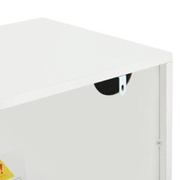 High-Gloss TV Entertainment Centre with App-Controlled LED Lighting, Modern TV Stand with Multi-Zone Storage, 180L x 40W x 45H cm, White - Aosom UK - thumbnail 9