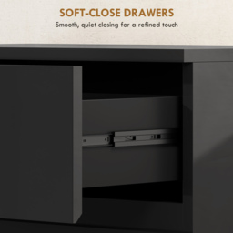 HOMCOM Chest of Drawers, 5-Drawer Storage Cabinets, Modern Dresser, Storage Drawer Unit for Bedroom - thumbnail 7