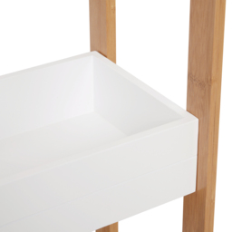 HOMCOM Bamboo Bathroom Caddy: Tiered Organiser for Compact Spaces, Shower Shelving Unit - Aosom UK - thumbnail 9