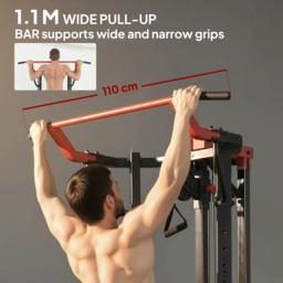 SPORTNOW Power Tower with Lat Pull Down Machine, Pull Up Bar, Dip Station, Adjustable Height Power Pack for Home Gym - thumbnail 7