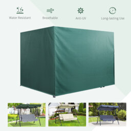 Outsunny Large Patio Swing Chair Cover Outdoor Garden Furniture Protector Wind UV - thumbnail 4