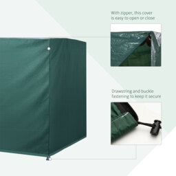 Outsunny Large Patio Swing Chair Cover Outdoor Garden Furniture Protector Wind UV - thumbnail 5