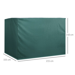 Outsunny Large Patio Swing Chair Cover Outdoor Garden Furniture Protector Wind UV - thumbnail 3
