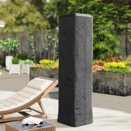 Outsunny Heavy Duty Gas Pyramid Patio Heater Cover, Full Length Outdoor Heater Cover Protector, UPF 30+ Oxford Fabric with Zipper, Black - thumbnail 9