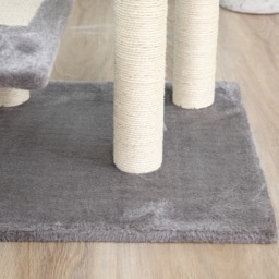 PawHut 100cm Cat Tree Uk Cat Tower Cat Tree for Large Cats, Solid Particle Board for Long Term Use, Beige & Grey - Aosom UK - thumbnail 9