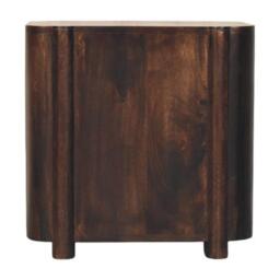 Solid Mango Wood Nightstand, 2-Drawers, Bedside Chest for Living Room/Bedroom, 38L x 50W x 50H cm, Brown - Aosom UK - thumbnail 8