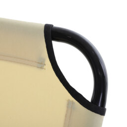 Outsunny Reclining Lounger: Foldable, 5-Position Backrest, Portable & Lightweight, Beige - Aosom UK - thumbnail 9