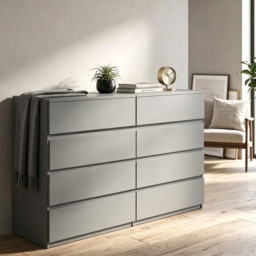 HOMCOM Chest of Drawers, 4-Drawer Storage Cabinets, Modern Dresser, Storage Drawer Unit for Bedroom - thumbnail 9