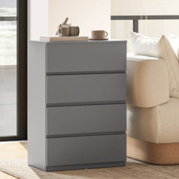 HOMCOM Chest of Drawers, 4-Drawer Storage Cabinets, Modern Dresser, Storage Drawer Unit for Bedroom - thumbnail 8