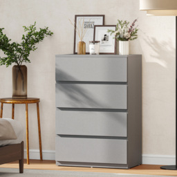 HOMCOM Chest of Drawers, 4-Drawer Storage Cabinets, Modern Dresser, Storage Drawer Unit for Bedroom - thumbnail 6