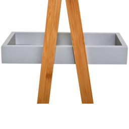 kleankin Freestanding Bamboo Shelving: 3-Tier Space-Saving Bathroom Storage, Natural - Aosom UK - thumbnail 9