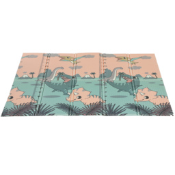 AIYAPLAY Baby Play Mat, Double Sideded Foldable Kids Crawling Mat, Reversible & Waterproof, Dinosaur