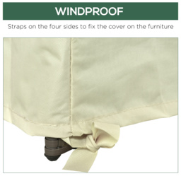 Outsunny Chair Shield: Waterproof 600D Oxford Outdoor Furniture Protector - Aosom UK - thumbnail 6