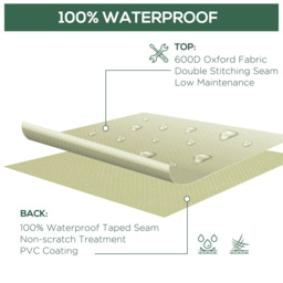 Outsunny Chair Shield: Waterproof 600D Oxford Outdoor Furniture Protector - Aosom UK - thumbnail 4