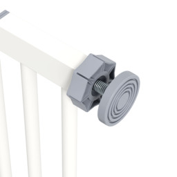 PawHut Metal 74-87cm Wide Adjustable Dog Gate White - Aosom UK - thumbnail 9