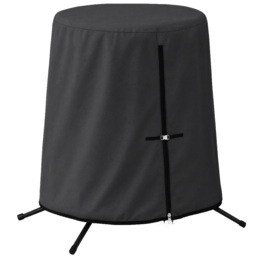 Outsunny Hanging Egg Chair Protective Cover, Waterproof & Dustproof Single Swing Seat Cover with Zipper, 300D Oxford Fabric, Grey - Aosom UK - thumbnail 1