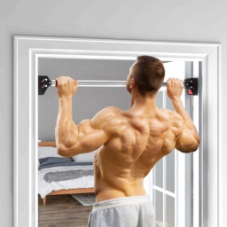 SPORTNOW Pull Up Bar for Home Doorway Pull Up Bar, No Screws Door Frame Chin Up Bar, Adjustable Length (75-92cm) for Home Gym Workout - Aosom UK - thumbnail 2