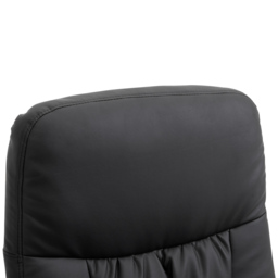 Executive Recliner Chair High Back and Footstool, HOMCOM Armchair Lounge Seat Black - Aosom UK - thumbnail 8