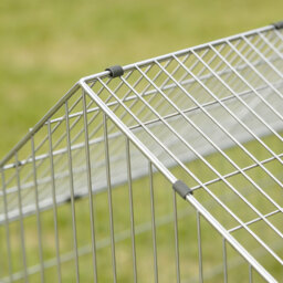 PawHut Rabbit Run with Protective Cover for  Small Animals, Chickens, Guinea Pigs, Tortoises, 180 x 75 x 75 cm, Black - thumbnail 9
