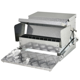 PawHut 11.5kg Capacity Automatic Chicken Poultry Feeder with a Galvanized Steel and Aluminium Build, Weatherproof Design - Aosom UK - thumbnail 1