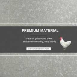 PawHut 11.5kg Capacity Automatic Chicken Poultry Feeder with a Galvanized Steel and Aluminium Build, Weatherproof Design - Aosom UK - thumbnail 6