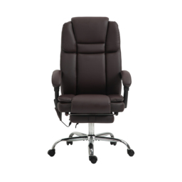 Vinsetto Six Point Vibrating Massage Office Chair - Dark Brown - thumbnail 1