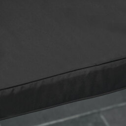 Outsunny Loveseat Cushion for 2 Seater Garden Bench, Comfortable Seat Pad for Outdoor Furniture, 120 x 50 x 8 cm, Black - Aosom UK - thumbnail 9