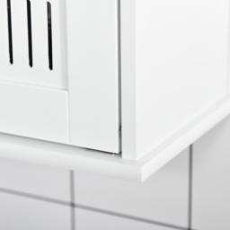 kleankin Wall Mirror Cabinet: Double Door Storage with Adjustable Shelf, White - Aosom UK - thumbnail 9