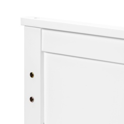 3ft Pine Single Bed with Wooden Frame & under Storage Drawers, Solid Single Bed with Modern Mattress Foundation for Bedrooms, 196x100x82 cm, White - Aosom UK - thumbnail 6