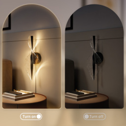 HOMCOM Led Wall Lamp 2 Pack, 13W Modern Indoor Spiral Wall Light, Colour Temperature Adjustable 3000K/4000K/6500K, for Bedroom, Living Room, Hallway, Stairs, Black - thumbnail 5