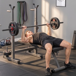 HOMCOM Adjustable Weight Bench, Foldable Bench Press with Barbell Rack, Dip Station, Home Gym, Strength Training, Multiuse - Aosom UK - thumbnail 2