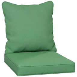 Outsunny Seat and Back Padded Cushion Set, CUSHION ONLY - Green - thumbnail 1
