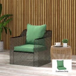 Outsunny Seat and Back Padded Cushion Set, CUSHION ONLY - Green - thumbnail 9