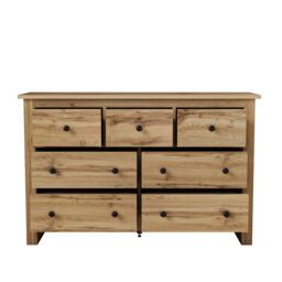 Modern Vintage Storage Cabinet with 7 Drawers, Versatile Sideboard for Living Room, Bedroom & Hallway, 152L x 40W x 88.5H cm, Wood - Aosom UK - thumbnail 9