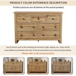 Modern Vintage Storage Cabinet with 7 Drawers, Versatile Sideboard for Living Room, Bedroom & Hallway, 152L x 40W x 88.5H cm, Wood - Aosom UK - thumbnail 6