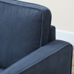 HOMCOM Small Two-Seater Corduroy Sofa - Blue - thumbnail 8
