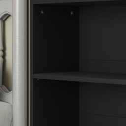 HOMCOM Six Shelf Bookcase - Black - thumbnail 9