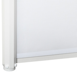 PawHut Retractable Stair Gate, 115 x 82.5 cm, White, Dog Pet Barrier for Doorway, Stair, Hallway - Aosom UK - thumbnail 7