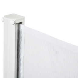 PawHut Retractable Stair Gate, 115 x 82.5 cm, White, Dog Pet Barrier for Doorway, Stair, Hallway - Aosom UK - thumbnail 9